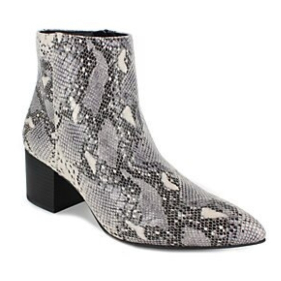NEW! ESPRIT Maren Classic Snake Skin Print Booties 6.5. - Picture 1 of 7